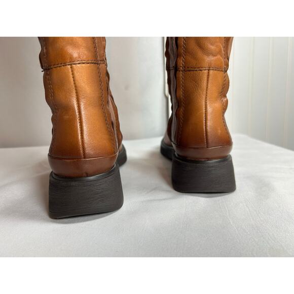 Franco Sarto Battina Camel Colored Leather Over The Knee Boot Size 6 NWOT Fall - Picture 2 of 12